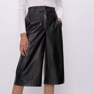Artitzia Babaton vegan leather culottes size 10